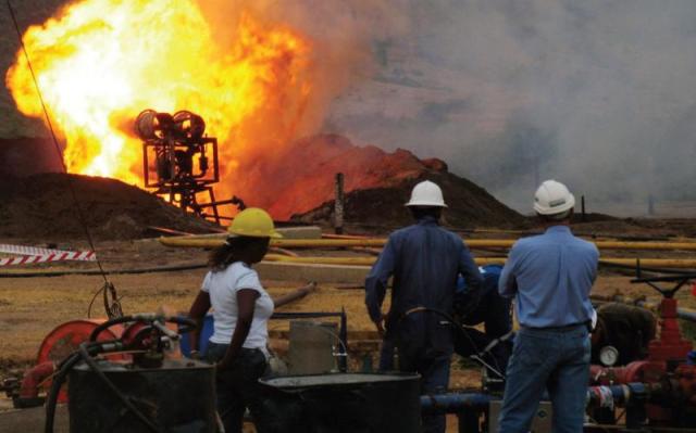 Oil drilling in Uganda